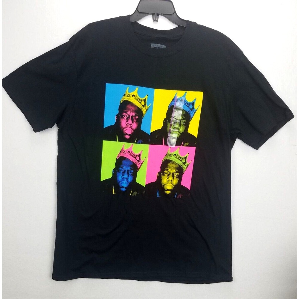 New Biggie Smalls T-Shirt SZ XL Black The Notorious B.I.G. Mens Classic